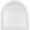 Ekena Millwork Round Top Surface Mount PVC Gable Vent: Functional, w/ 3-1/2"W x 1"P Standard Frame, 40"W x 42"H GVPRT40X4201SF - alternate 1